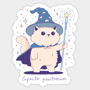 Cat Wizard Sticker